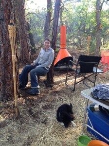 Ali and the fireplace Ali and the fireplace